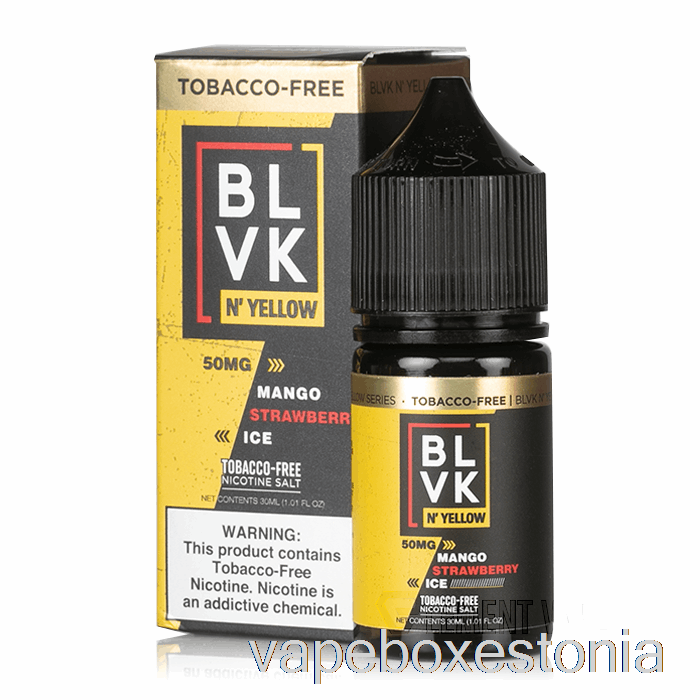 Vape Box Estonia Mango Maasikajää - Blvk N' Yellow Salts - 30ml 50mg